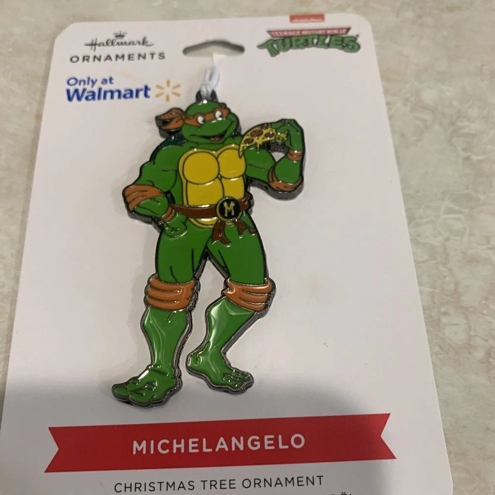 Set of 2‎ Teenage Mutant Ninja Turtles,  Michelangelo, Hallmark Ornament